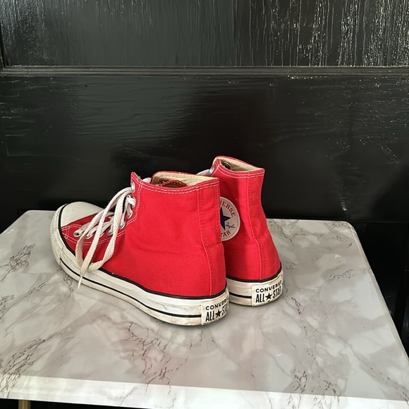 Red Hightop Converse - Picture 2 of 5